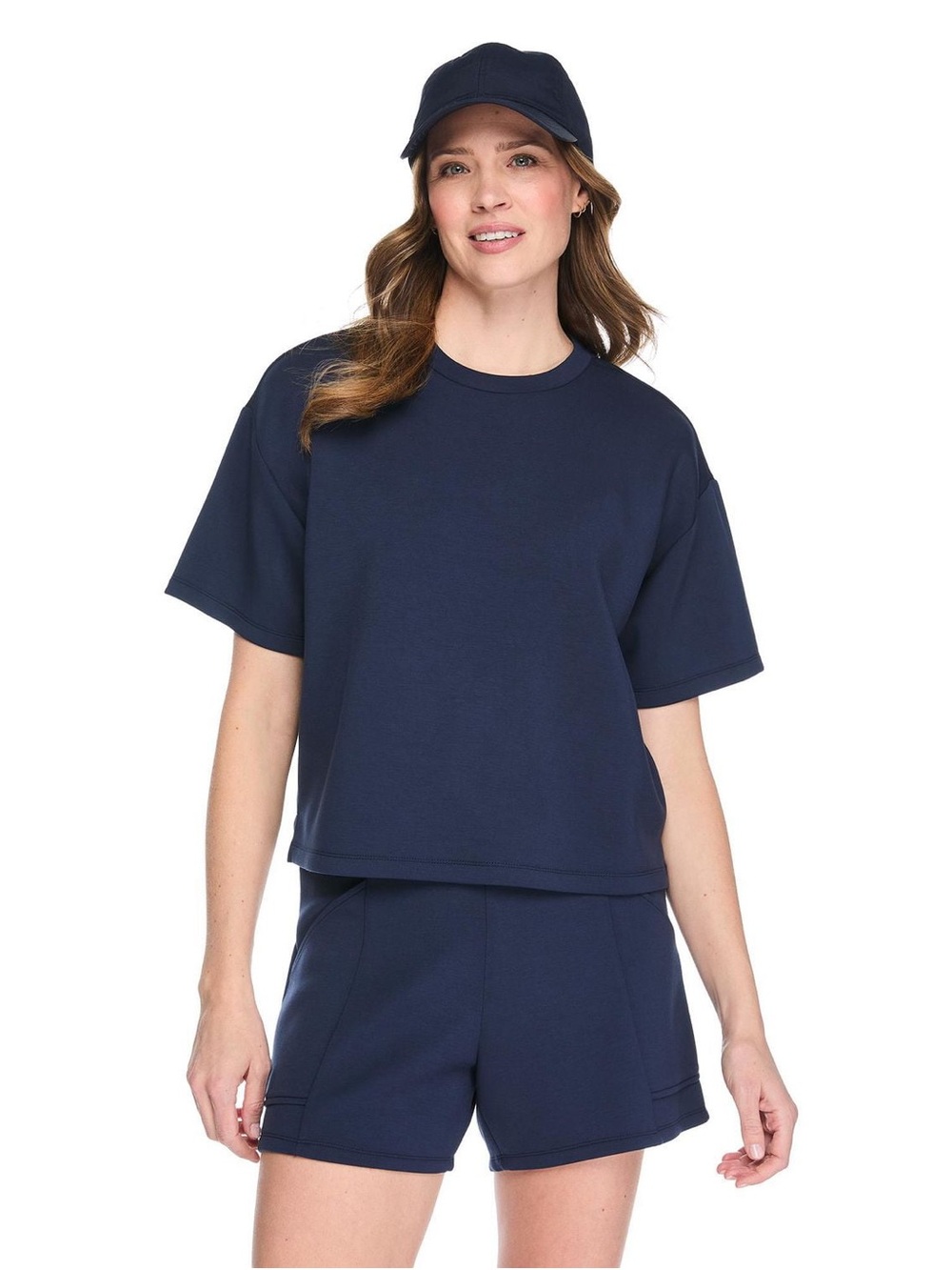 George Women's Soft Knit T-Shirt in Navy